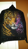 Custom Crystal Jaguar Print Jacket