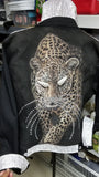 Custom Crystal Cheetah Print Jacket