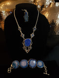 Sophisticated Mediterranean Blue 2pc Necklace Set