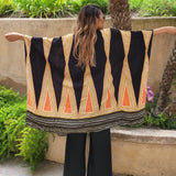 Black and Tan-Striped Duster