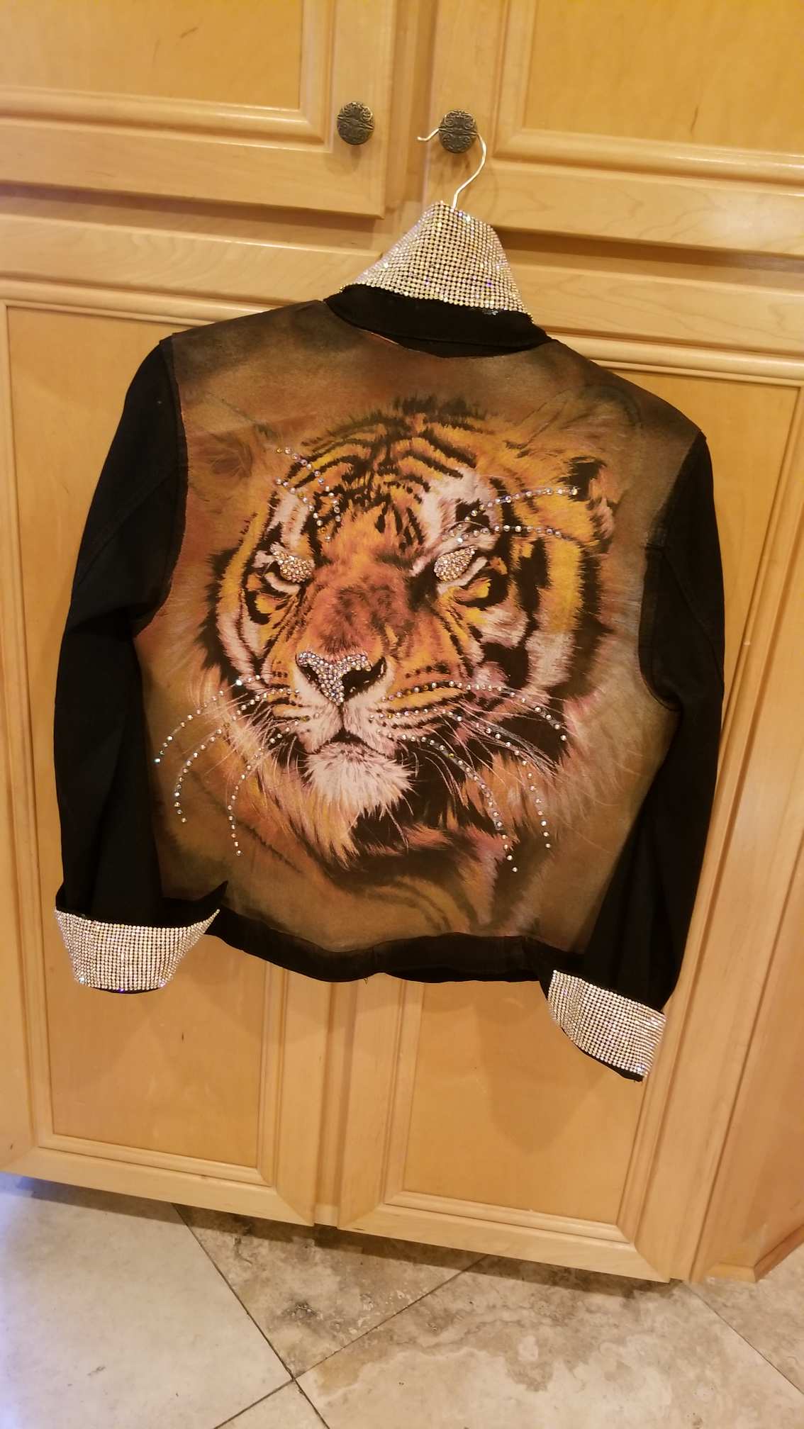 Custom Crystal Tiger Print Jacket – Stoned Out Jewelry